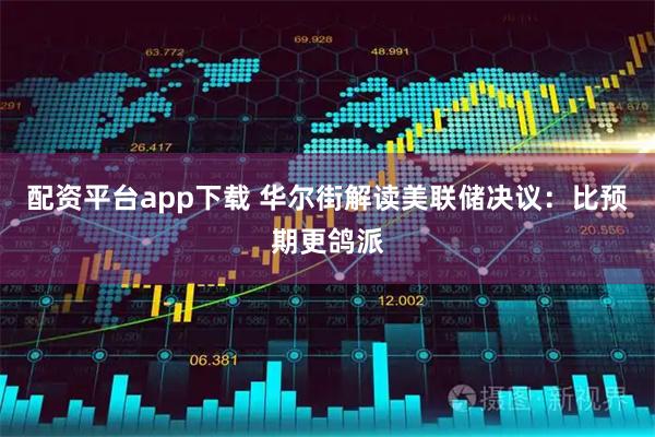 配资平台app下载 华尔街解读美联储决议：比预期更鸽派