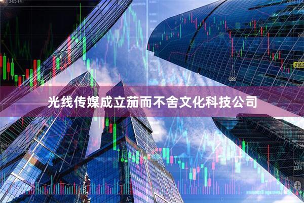 光线传媒成立茄而不舍文化科技公司